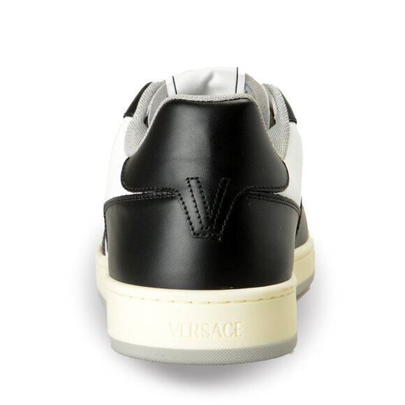 Versace Women's Black & White Leather Medusa Logo Sneakers Shoes US 5 IT 35 - Picture 3 of 8